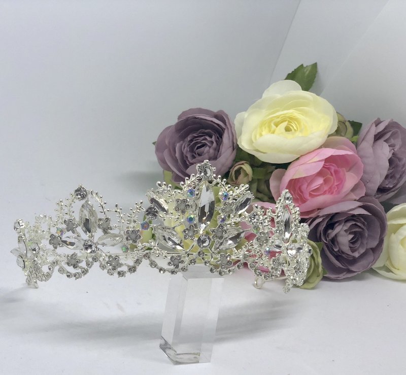 ANGELICA SILVER - Silver Wedding Bridal Tiara