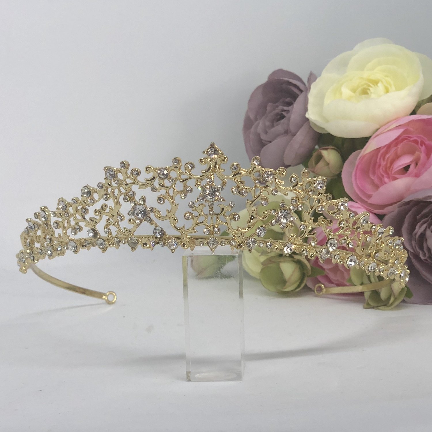 ABIGAIL - Gold Tiara Crown