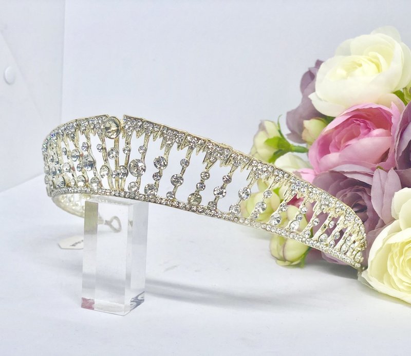 DIOR - Silver Wedding Bridal Tiara Crown
