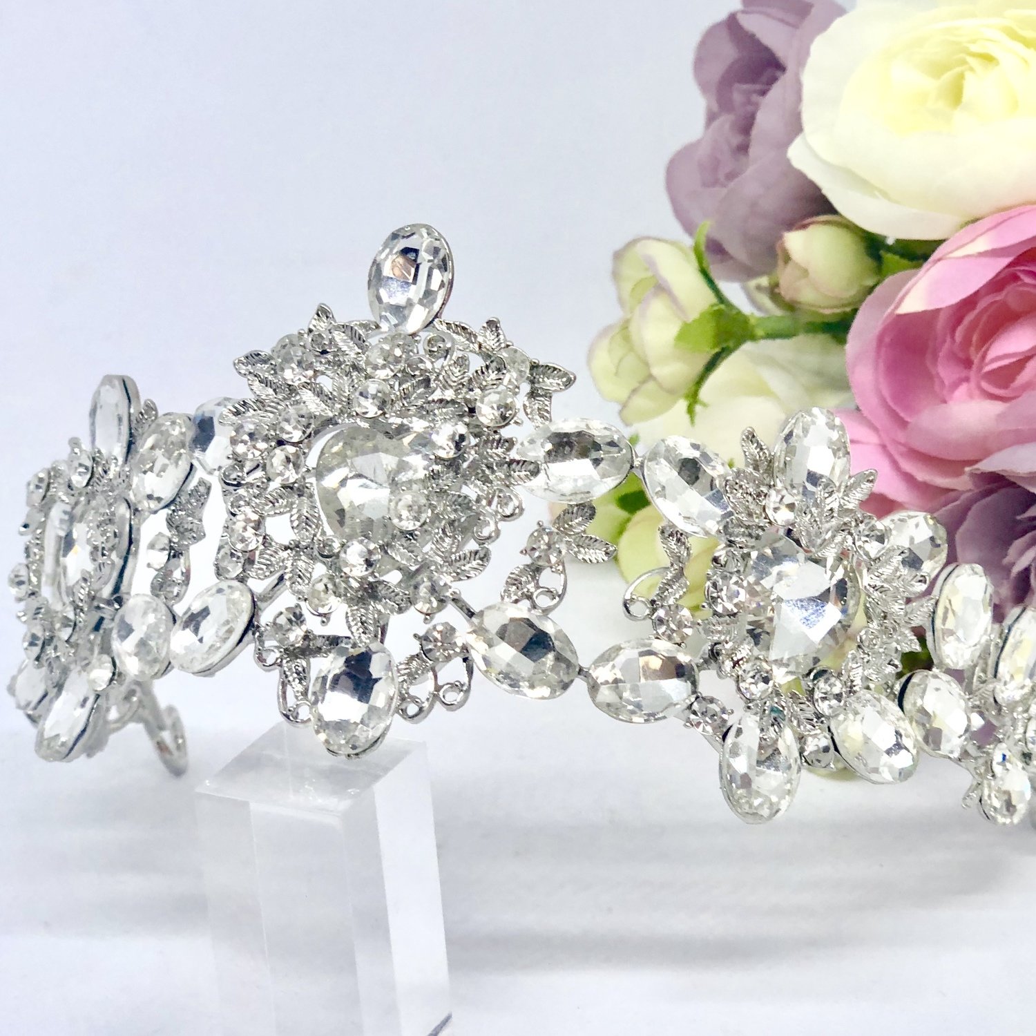 HARMONY - Silver Crystal Wedding Bridal Tiara