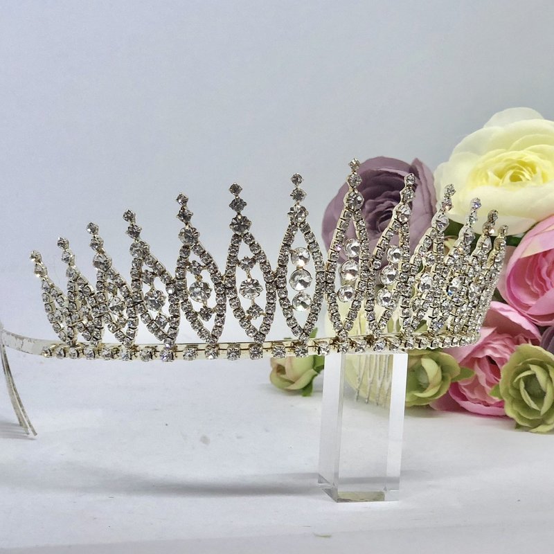 JASMINE - Sparkling Silver Wedding Bridal Tiara Crown