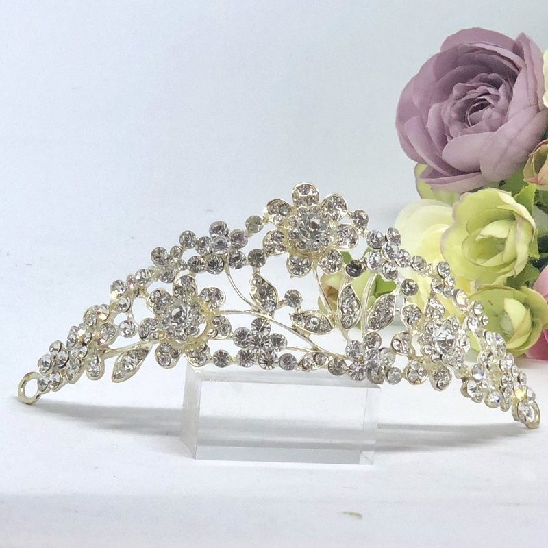 PRINCESS -  Silver Crystal Wedding Bridal Tiara Crown