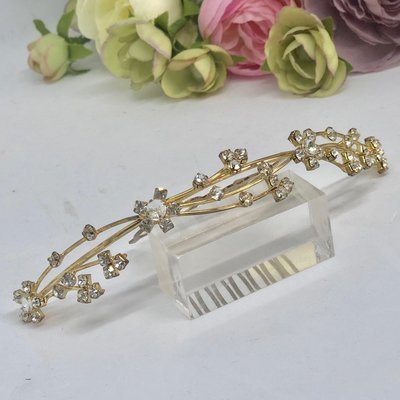 QUEENIE - Gold Wedding Bridal Hair Comb