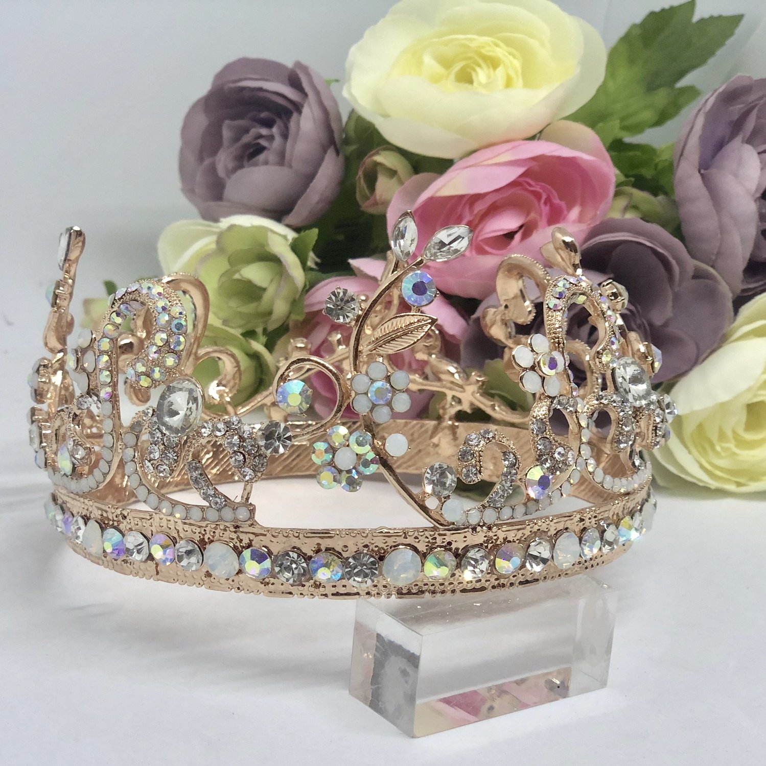 ROSIE - Rose Gold Wedding Bridal Crown