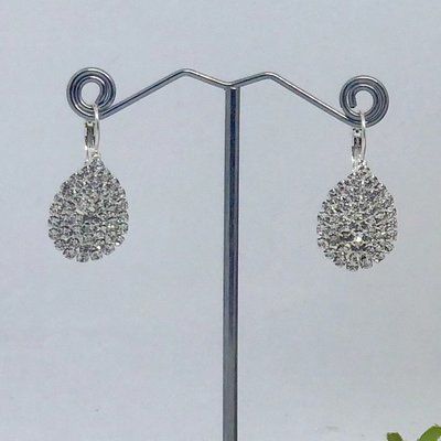 TRIXIE - Sterling Silver Pierced Teardrop Earrings
