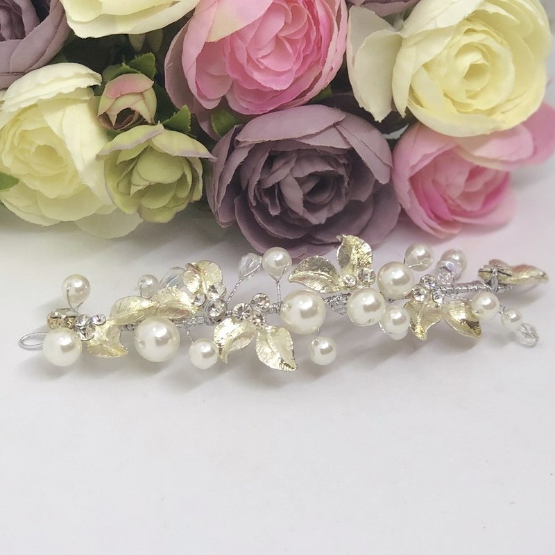 MINNIE - Silver Luxe Wedding Bridal Hair Piece