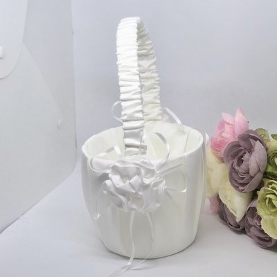 ALLEY - Ivory Flower Girl Basket