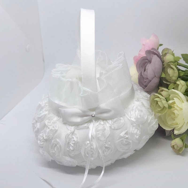 MIA - Ivory Flower Girl Basket