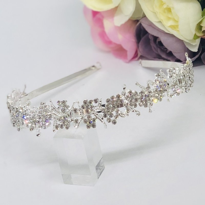 STEPHANIE - Silver Wedding Bridal Headband / Tiara