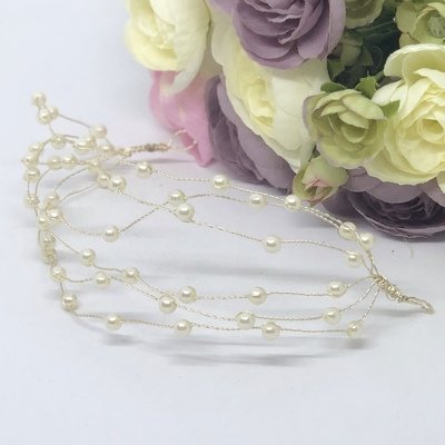 TAMMY - Pearl Wedding Bridal Headpiece