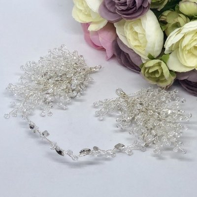 GABBY - Crystal Beaded Wedding Bridal Head Piece