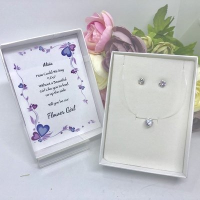 MADDIE - Flower Girl Necklace Set