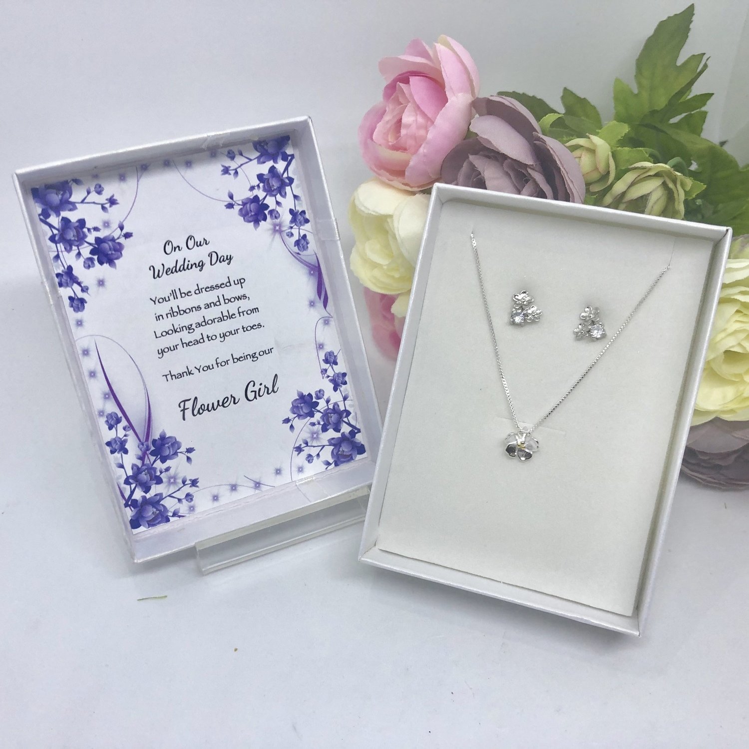SADIE - Flower Girl Necklace Set