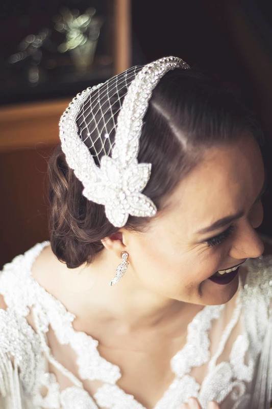 DARLENE - Vintage Crystal Wedding Bridal Head Piece