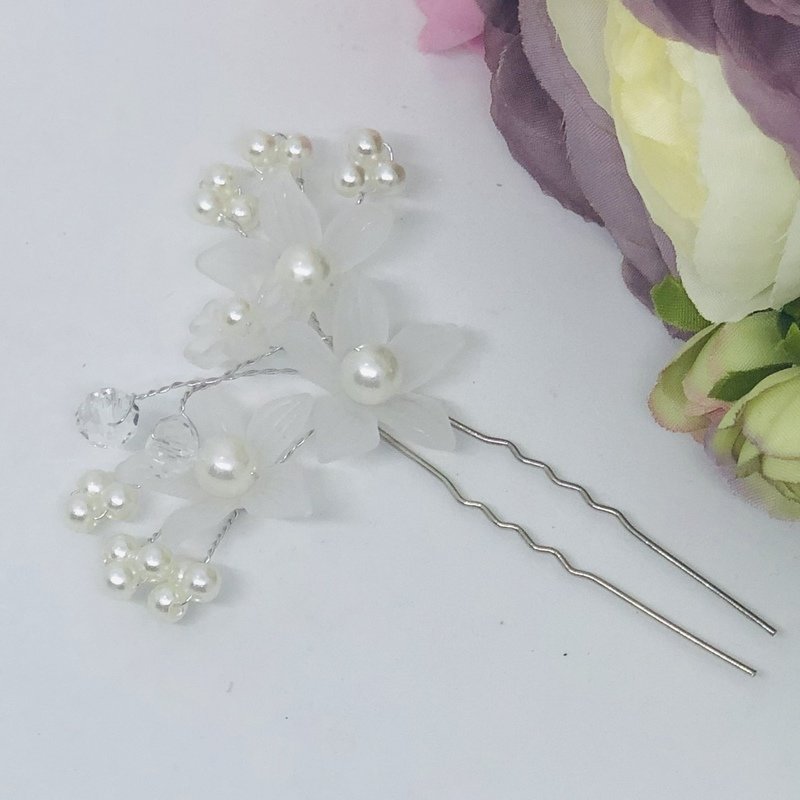 FLICKA - Pearl Flower Wedding Bridal Hair Pins