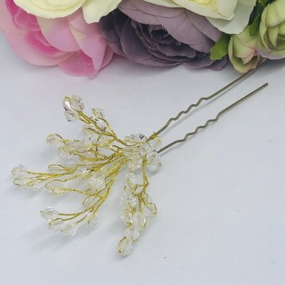 RAINE - Set of 2 Gold Wedding Bridal Hair Pin
