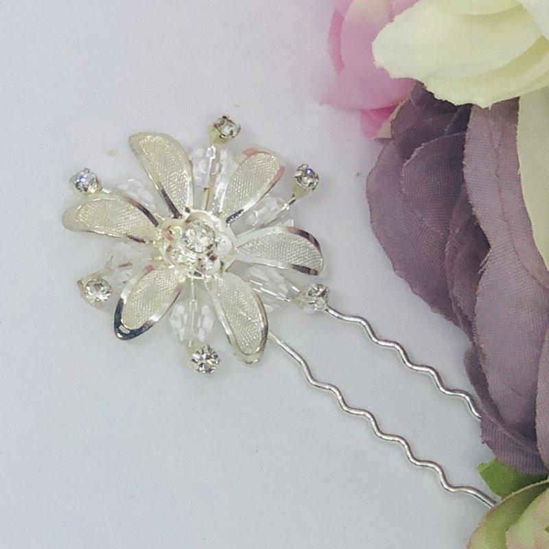 SASHA - Silver Hairpins Set of 2