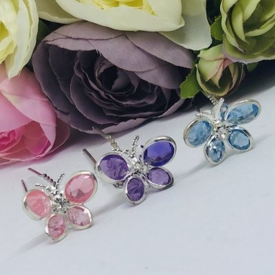 BRITTANY - Butterfly Bridal Hair Pins