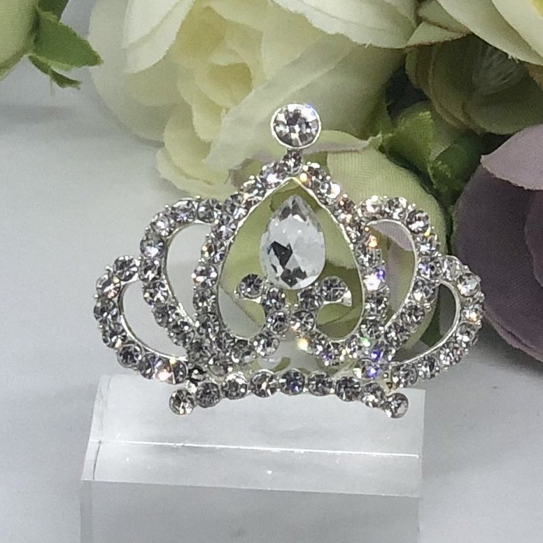 SOPHIE - Silver Crystal Junior Tiara Comb