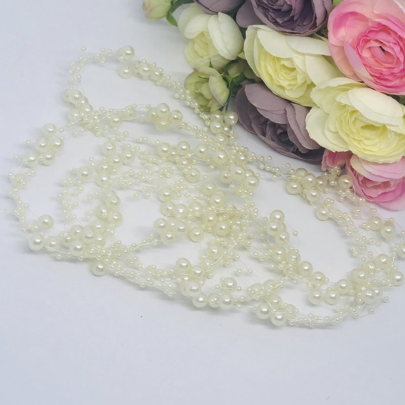 PEGGY - Pearl Wedding Bridal Hair Vine