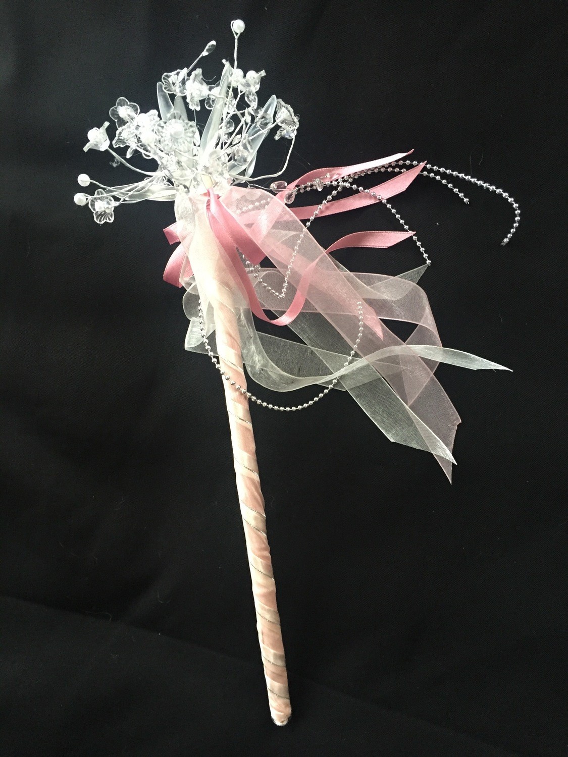 SPARKLE  -  Flower Girl Ribbon Wand