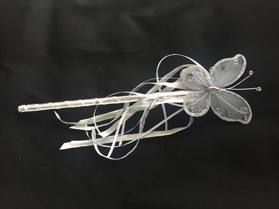 BELLE - Butterfly Flower Girl Ribbon Wand