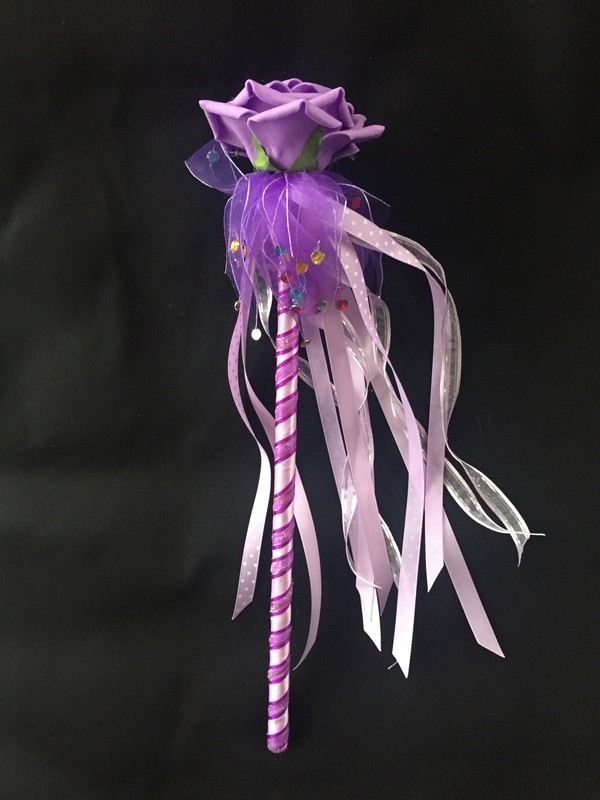 MIA - Real Touch Rose Flower Girl Ribbon Wand