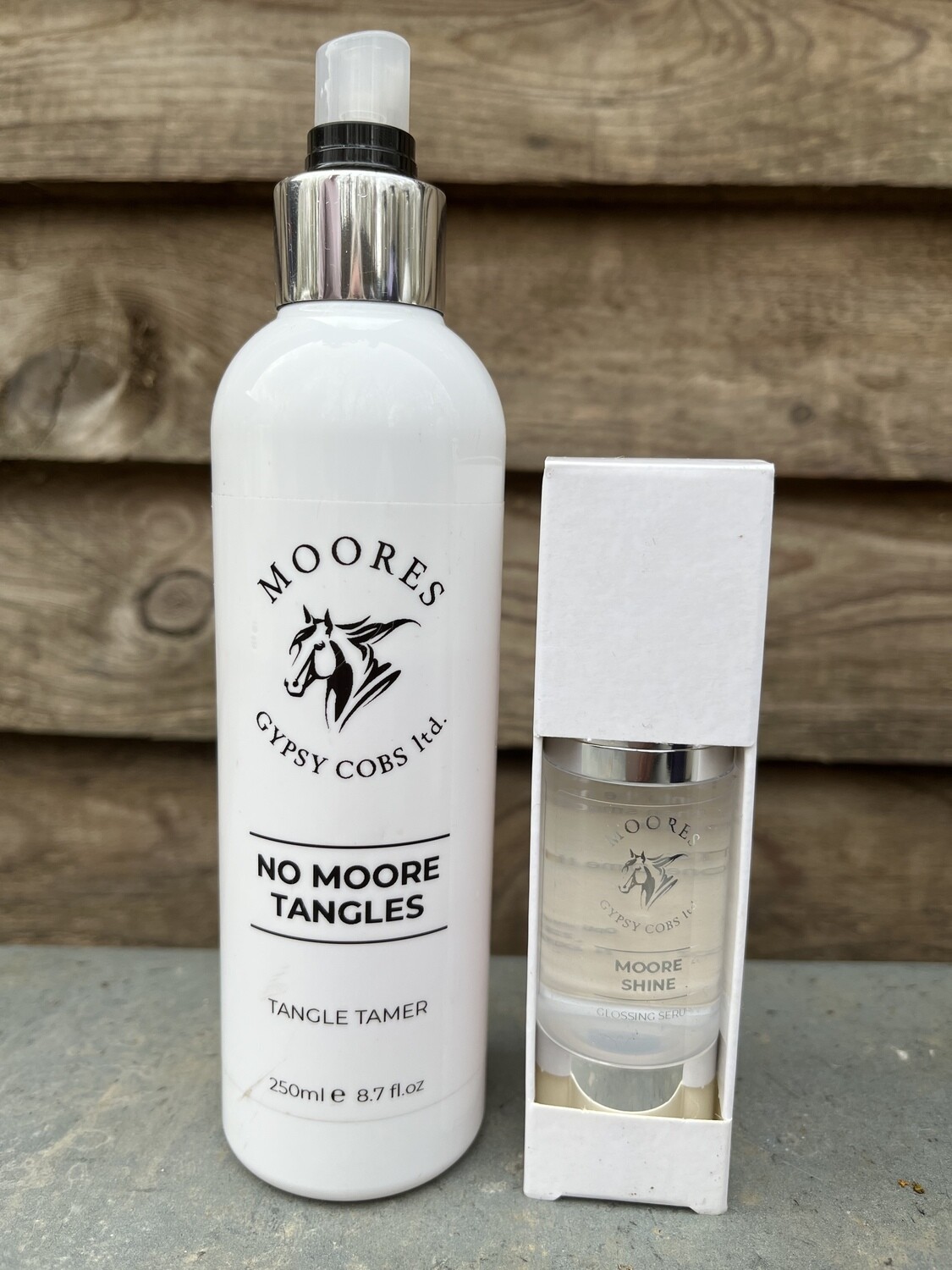 Mane &amp; Tail Duo 1 - No Moore Tangles Detangling Spray &amp; Moore Shine Serum - 1 x 250ml, 1 x 30ml