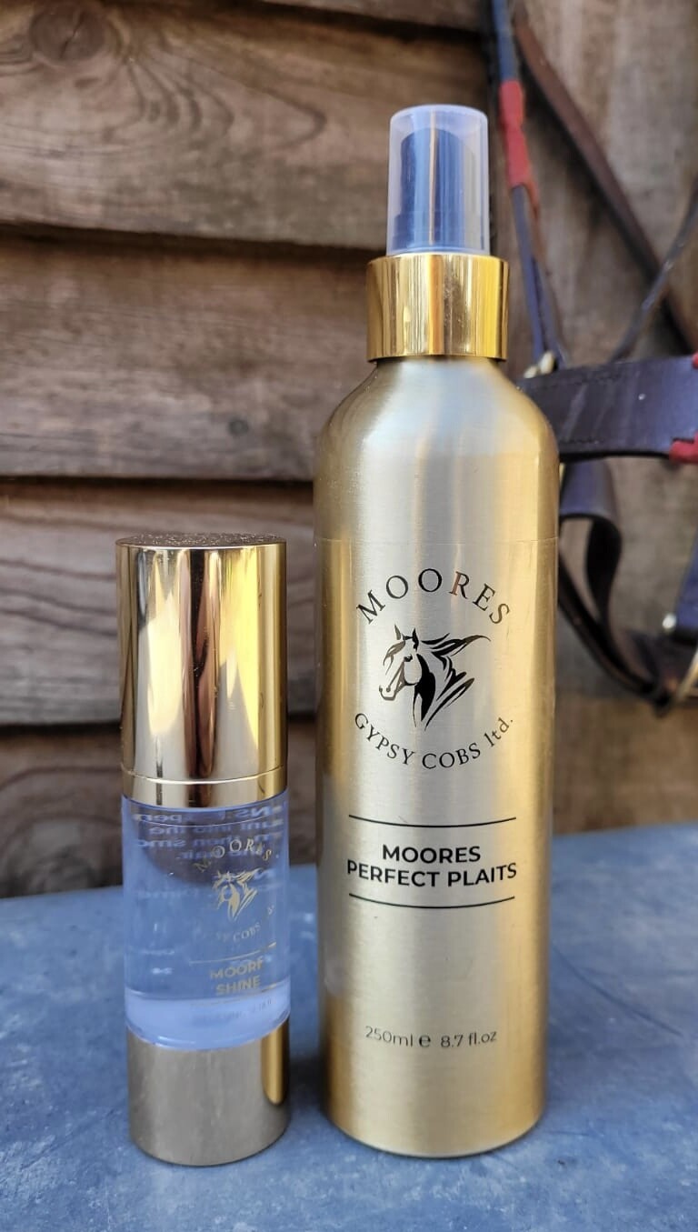 Show Line Duo - Moores Perfect Plaits Hold Spray (250ml) and Moore Shine Serum (30ml)