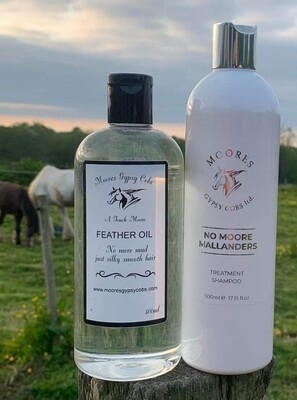 Leg Loving Duo - No Moore Mallanders Treatment Shampoo and Feather Oil - 2 x 500ml