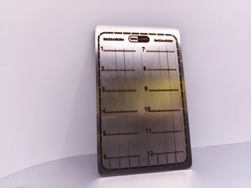 Seed plate metal 12 mots