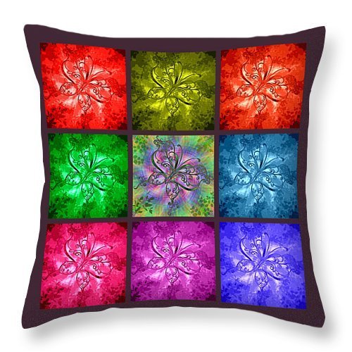 Scrollfly Nuvo Pillow (14&quot; x 14&quot; concealed zipper / design on both sides) 100% cotton