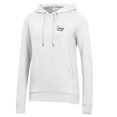 Gear Womens Quilted Hoodie White W\Curley Script XL