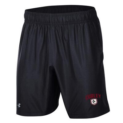 UA Black 100% Polyester 7 Inch Shorts XL