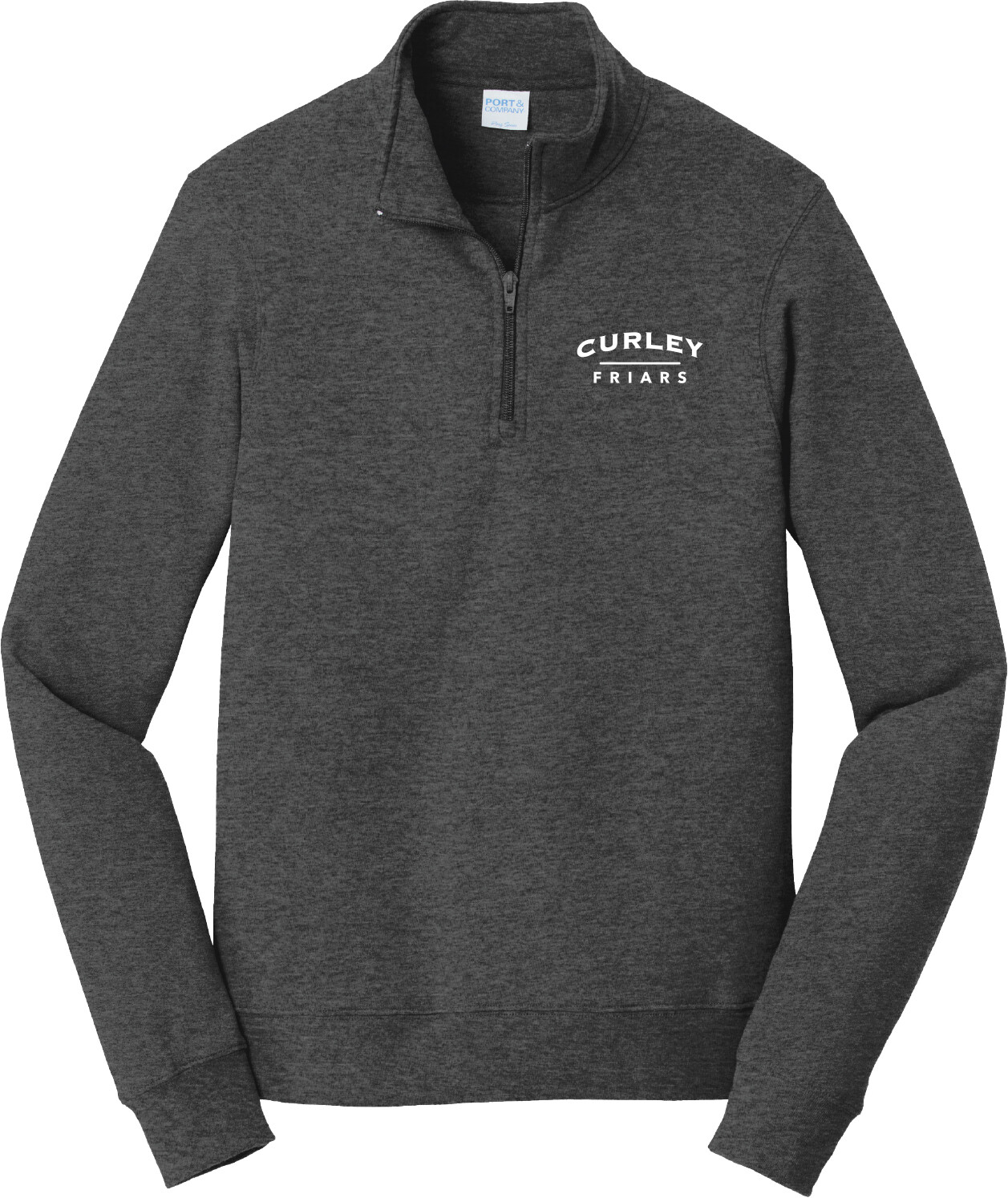 1\4 Zip Charcoal Curley Friars XXL