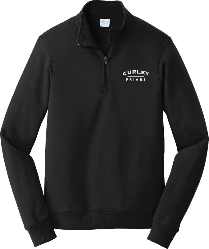 1\4 Zip Black Curley Friars XL