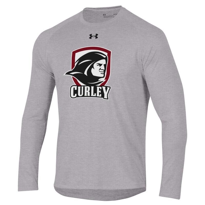 UA T Shirt Long Sleeve Gray New Friar Logo XL