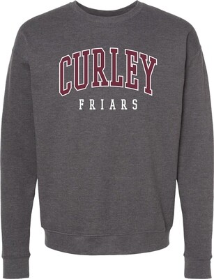 Curley Stitched Crew Neck Charcoal XXL