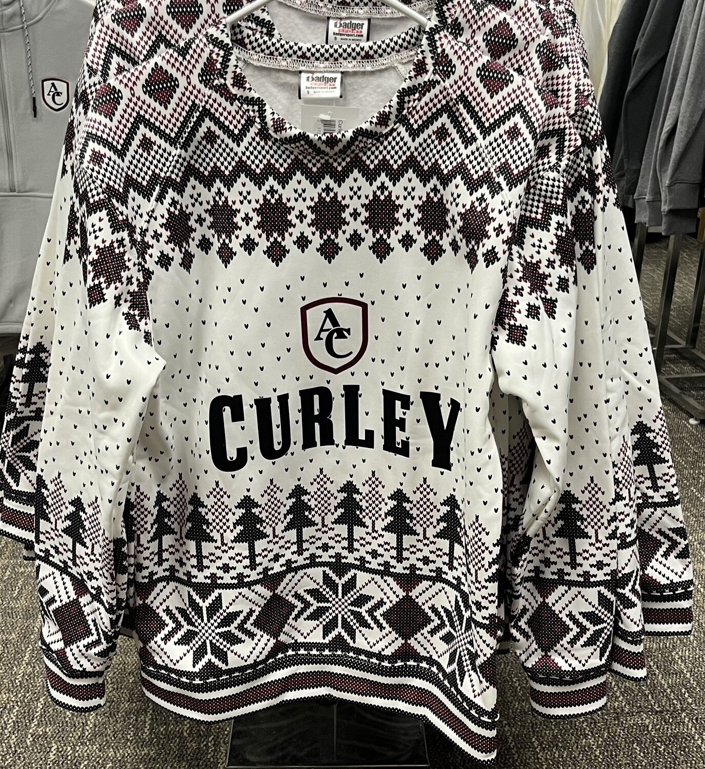 Curley Christmas Sweater XXL