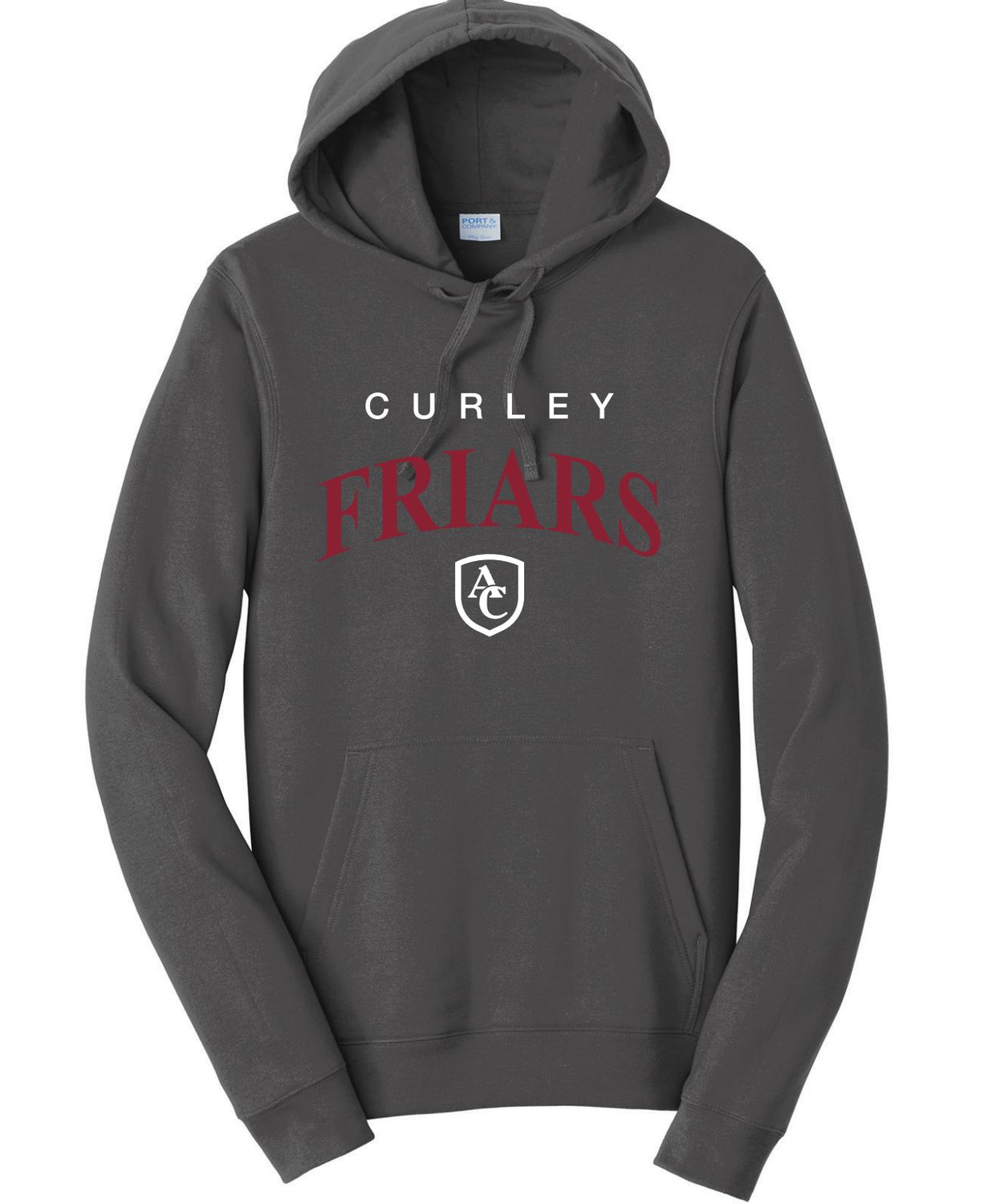 Curley Friars Basic Hood- Gray- XL