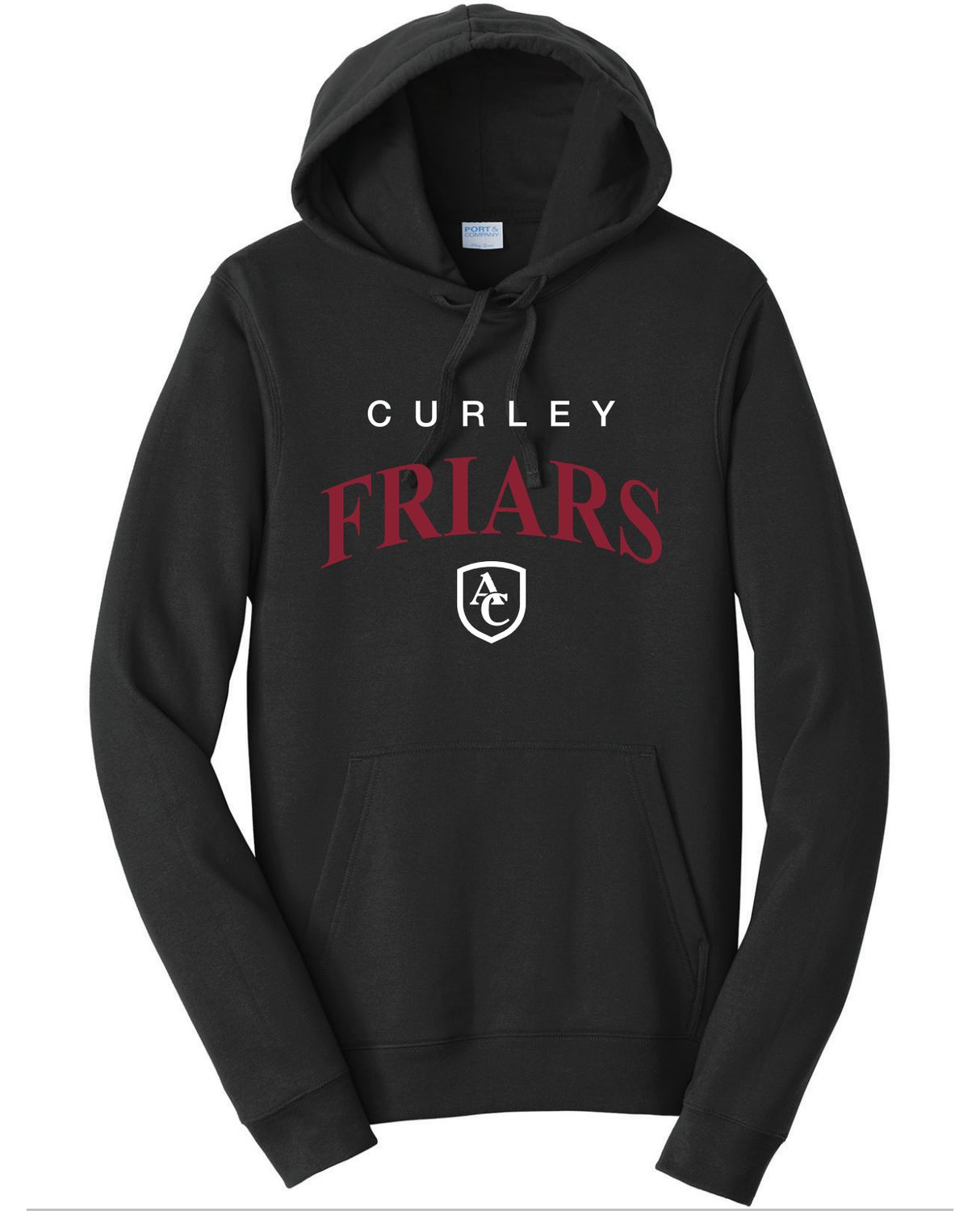 Curley Friars Basic Hood- Black- XL