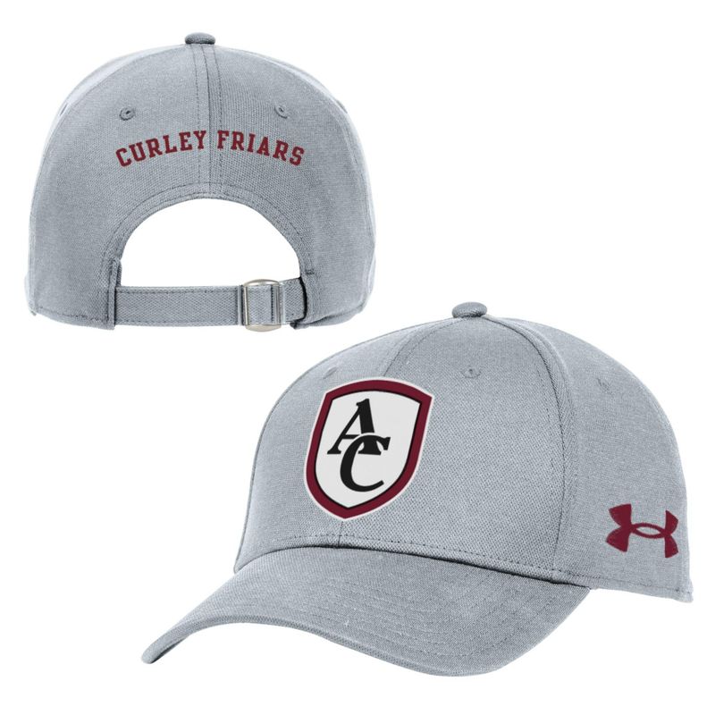 UA Mens Blitzing Adj Hat w/ Stiched Shield - Steel Heather