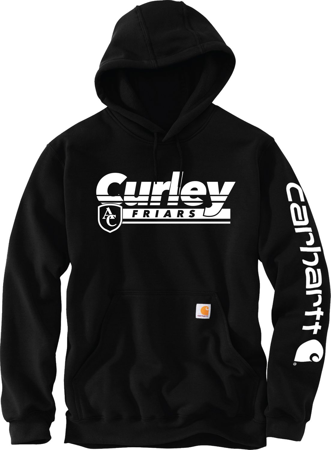 Carhartt Curley Friars Hoodie - Black- XL