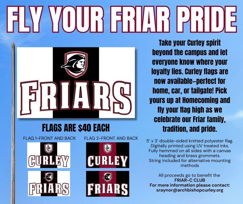 Friar C Fundraiser Curley Flag
