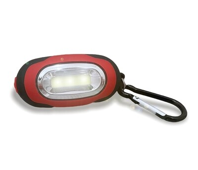Extrahelle COB LED Mini Lampe mit Karabinerhaken