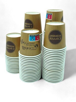 100ml Premium Pappbecher, Espresso Becher, Kaffeebecher, 4oz, 280g Hartpapier