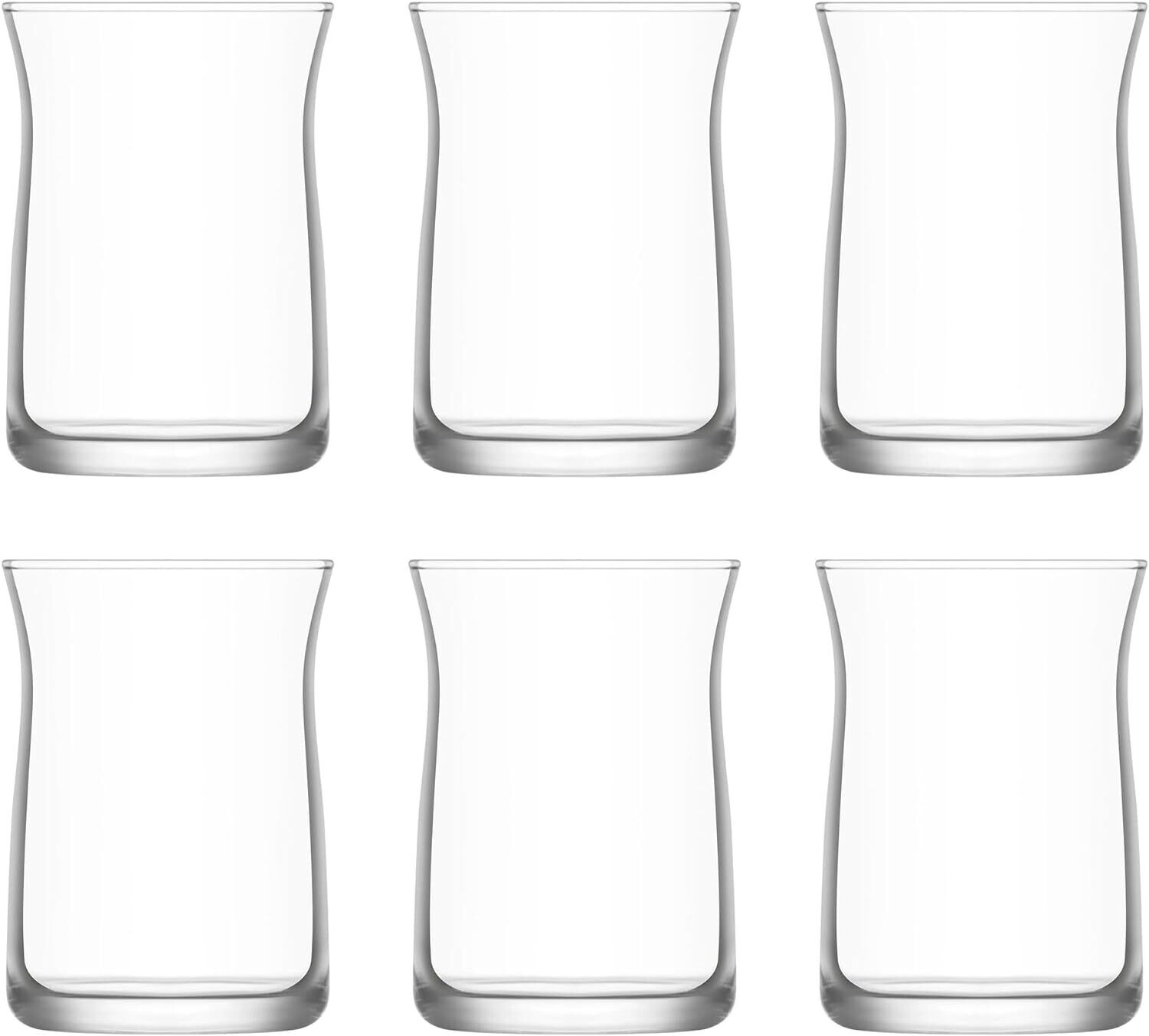 6x | 12x Design Trinkgläser-Set aus hochwertigem Glas | 275ml Glas | Cocktailgläser | Kaffee | Tee