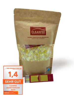 Clearfee 300er pack Zigarettenfilter inkl. 1x Transportbox