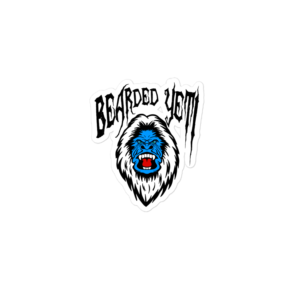 Bearded Yeti Logo Bubble-Free Stickers