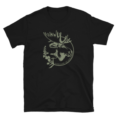 Adult Fireweed Moose Short-Sleeve Unisex T-Shirt